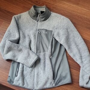 Mountain Hardwear Gray Teddy Jacket Plush Fleece
